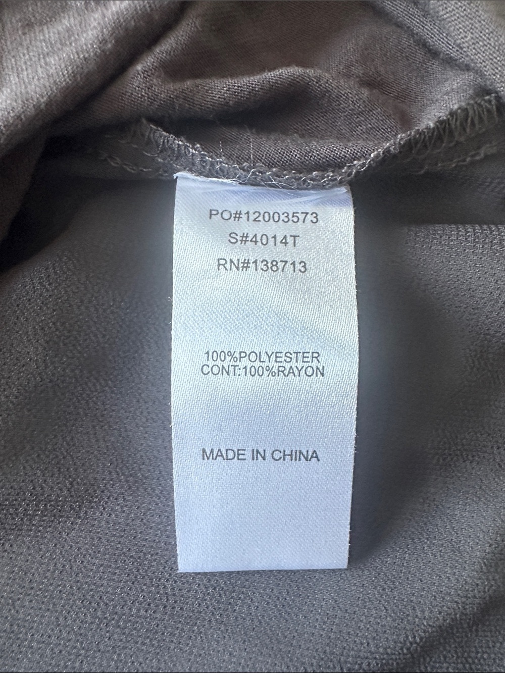 L—Doe & Rae Charcoal Gray Chiffon Racerback Camisole - Picture 3 of 11